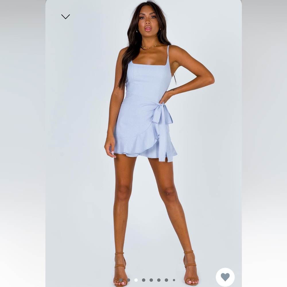 Cottage Hill Mini Dress Baby Blue